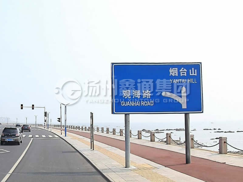 BZG-015，交通標(biāo)志桿，雙柱標(biāo)志桿