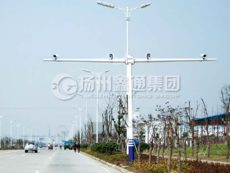 DJG-004，電子警察桿，T型八棱電警桿
